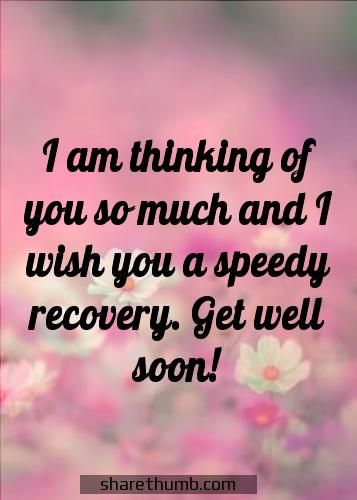 speedy recovery message